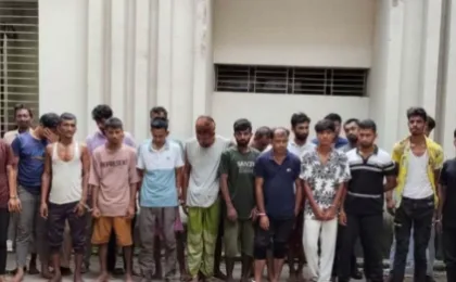 ভৈরবে রাতভর পুলিশের সাঁড়াশি অভিযান, ২৬ মামলার আসামিসহ গ্রেপ্তার ২৯