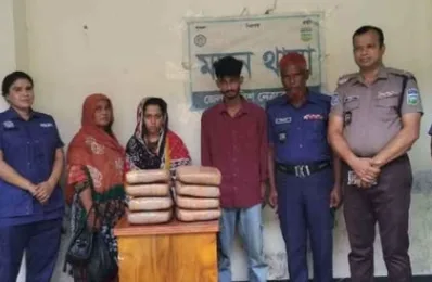 ব্রাহ্মণবাড়িয়া থেকে গাঁজা নিয়ে নেত্রকোনায় বিক্রির চেষ্টা, আটক ৩