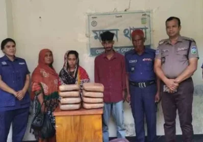 ব্রাহ্মণবাড়িয়া থেকে গাঁজা নিয়ে নেত্রকোনায় বিক্রির চেষ্টা, আটক ৩
