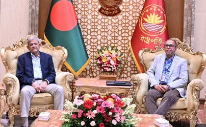 রাষ্ট্রপতির সঙ্গে নিউ হোপ গ্লোবালের চেয়ারম্যান ড. ফয়েজ উদ্দিনের সৌজন্য সাক্ষাৎ