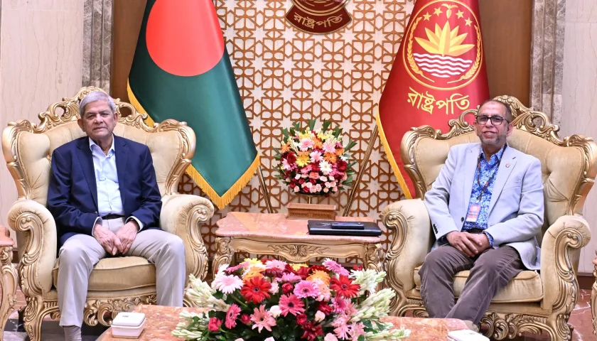 রাষ্ট্রপতির সঙ্গে নিউ হোপ গ্লোবালের চেয়ারম্যান ড. ফয়েজ উদ্দিনের সৌজন্য সাক্ষাৎ