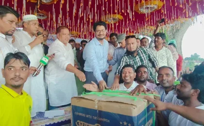 নাসির নগর হরিপুরে মানব কল্যাণ সংগঠনের উদ্যোগে নৌকা বাইচ প্রতিযোগিতা,
