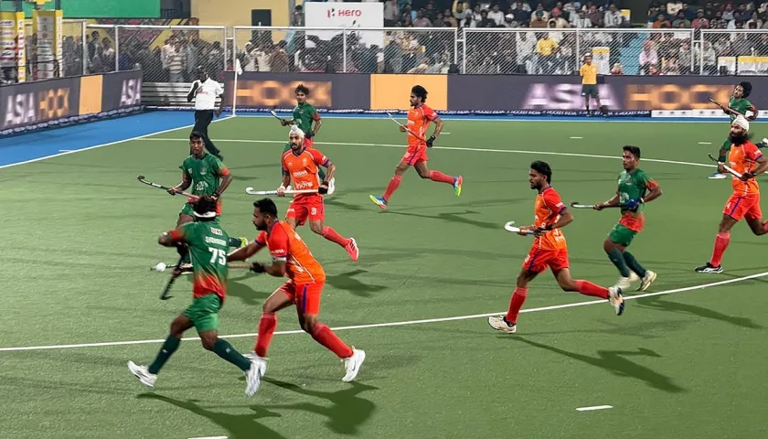 এশিয়ান চ্যাম্পিয়নস ট্রফিতে ভারতের কাছে ১৩-০ গোলে হারল বাংলাদেশ হকি দল